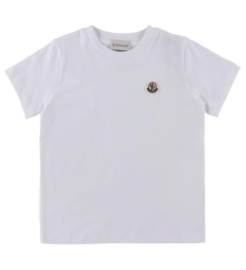 Se Moncler Moncler T-shirt - Hvid ved KidsWorld