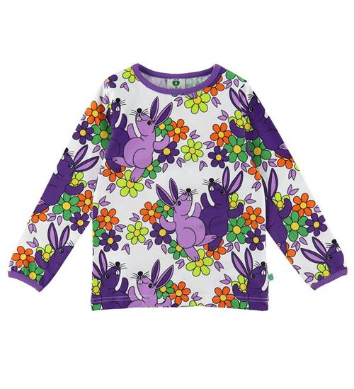 Se SmÃ¥folk Bluse - Cream m. Kaniner og Blomster ved KidsWorld