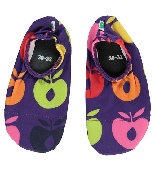 Se SmÃ¥folk SmÃ¥folk Badesko - UV50+ - Purple Heart m. Retro Ã?bler ved KidsWorld