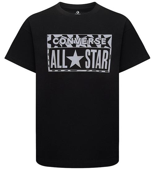 Se Converse Converse T-shirt - Lifestyle Loose - Sort ved KidsWorld