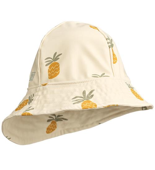 Se Liewood Liewood Solhat - Josefine - UV40+ - Pineapples/Cloud Cream ved KidsWorld