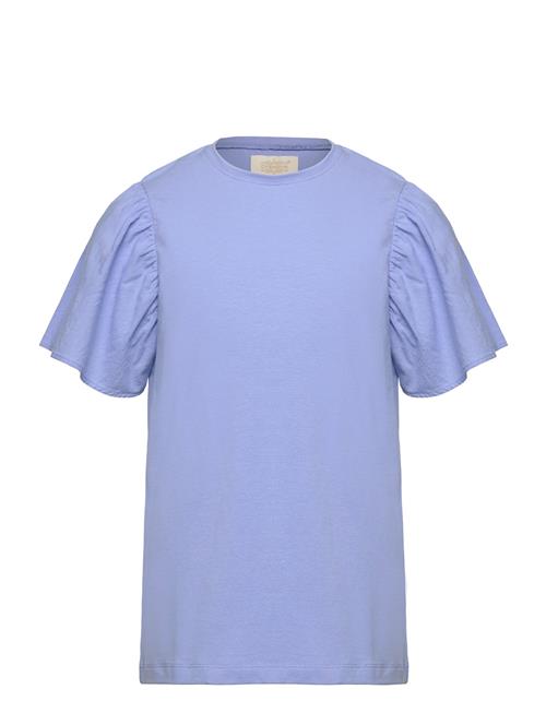 Se Creamie T-Shirt Ss Woven Creamie Blue ved Booztlet