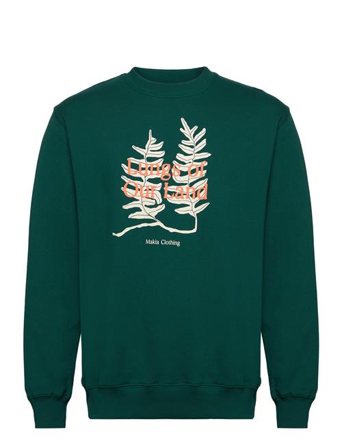 Se Makia Lungs Sweatshirt Makia Green ved Booztlet