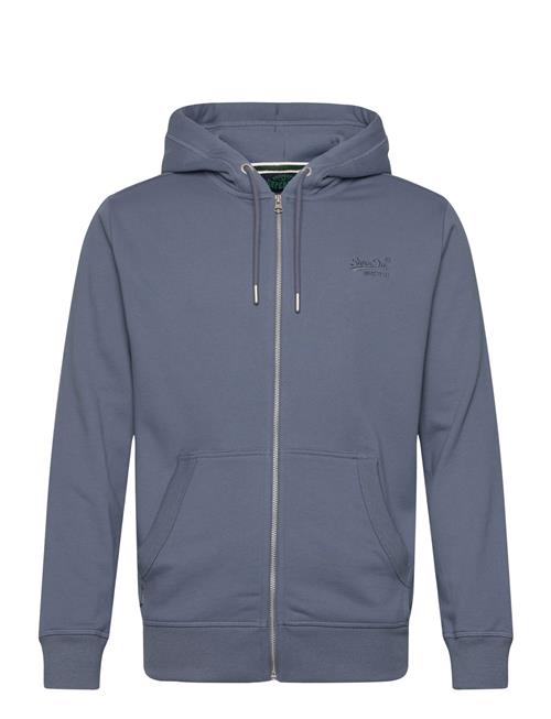 Essential Logo Zip Hoodie Ub Superdry Blue