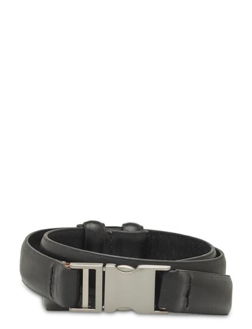 Se Mango Metal Fastening Leather Belt Mango Black ved Booztlet