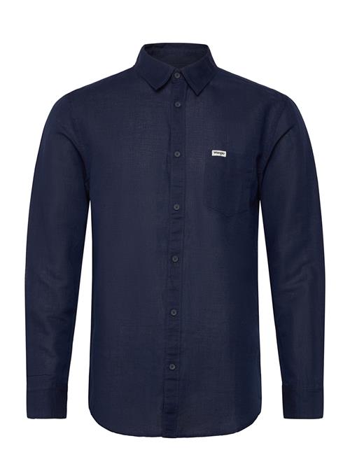 Wrangler Ls 1 Pkt Shirt Wrangler Navy