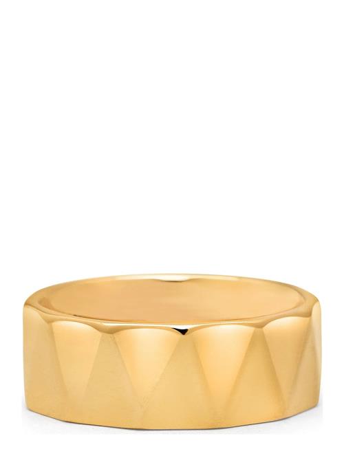 Nialaya Triangle Gold Band Ring Nialaya Gold