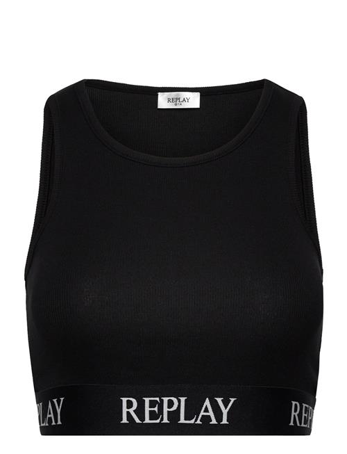 Replay Top Slim Replay Black