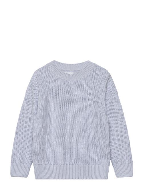 Se Mango Reverse Knit Sweater Mango Blue ved Booztlet