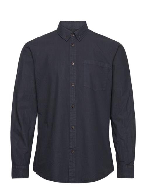 Akkonrad L/S Poplin Shirt Noos Anerkjendt Navy