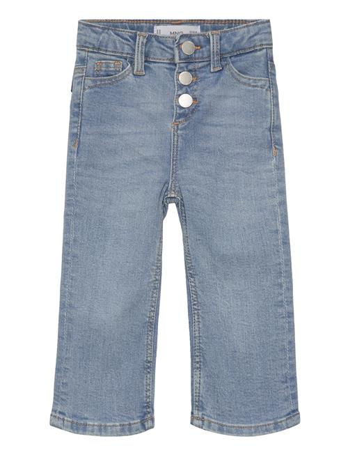 Mango Buttons Flare Jeans Mango Blue