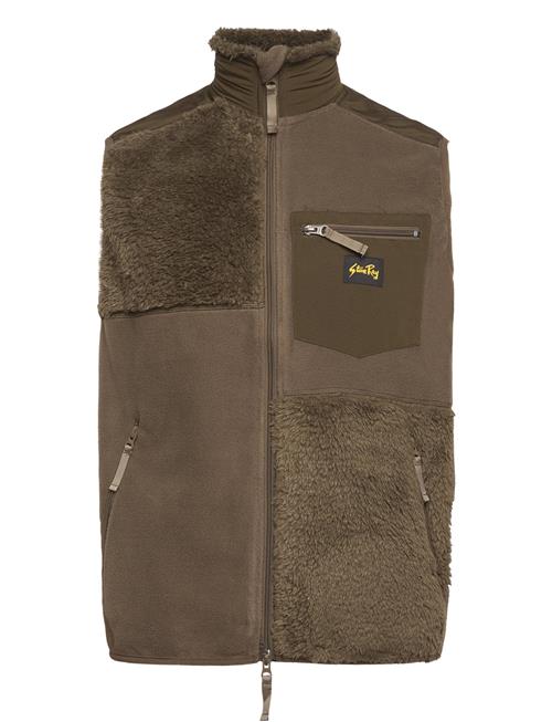 Patchwork Fleece Vest Stan Ray Khaki