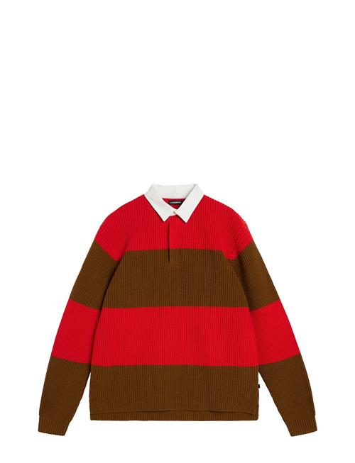 Se J. Lindeberg Larkspur Rugby Knit J. Lindeberg Red ved Booztlet