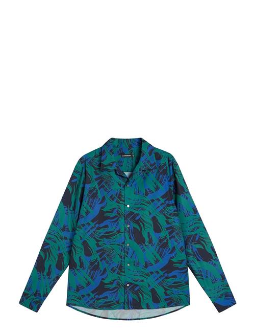 J. Lindeberg Playa Printed Tencel Shirt J. Lindeberg Navy