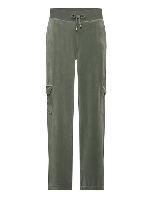 Se Juicy Couture Audree Cargo Velour Trouser Juicy Couture Green ved Booztlet