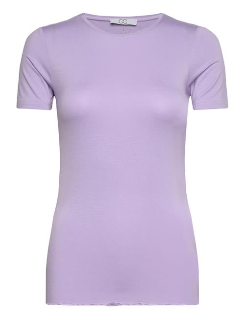 Coster Copenhagen Cc Heart Sofia Short Sleeve Blouse Coster Copenhagen Purple