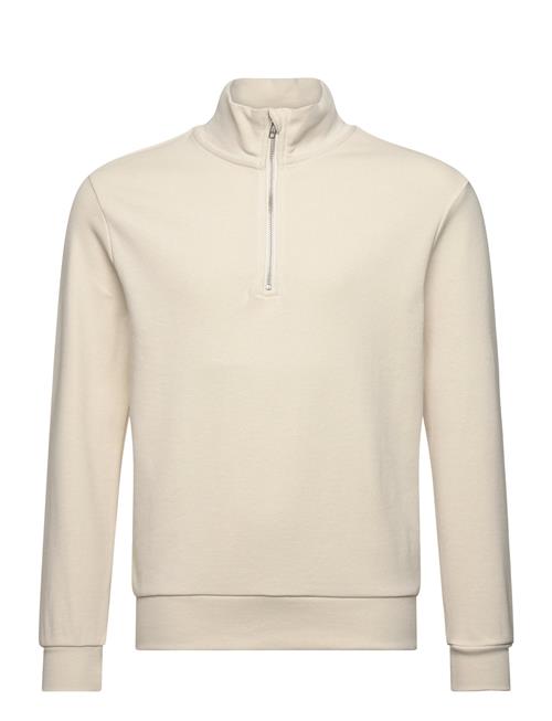 Se LMTD Nlmnaldemar Ls Half Zip Sweat LMTD Beige ved Booztlet