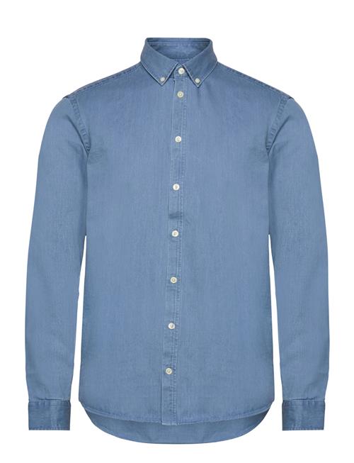 Casual Friday Cfanton Bd Ls Denim Chambray Shirt Casual Friday Blue