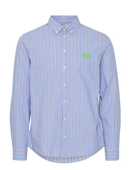 Cfanton Ls Bd Striped Shirt Casual Friday Blue