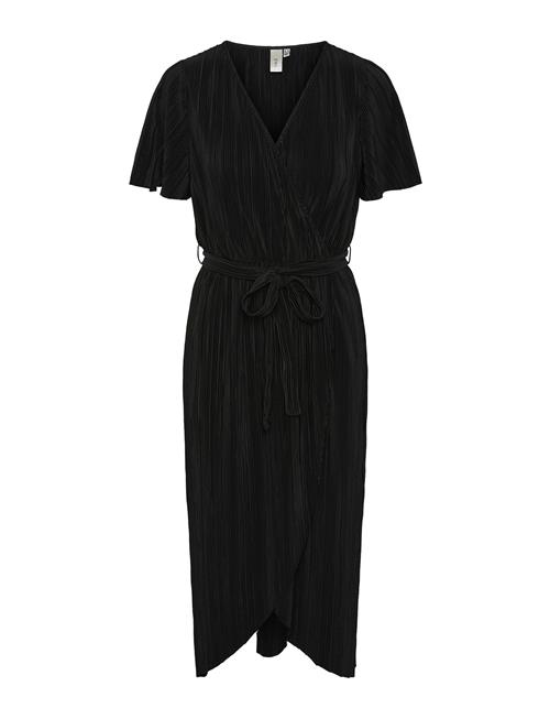 YAS Yasolinda Ss Midi Wrap Dress S. Noos YAS Black