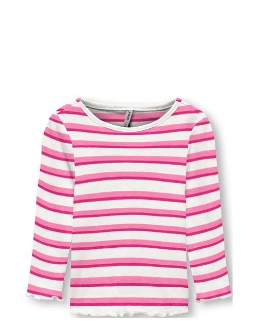 Kids Only Kmgevig L/S Rib Top O-Neck Jrs Kids Only Pink