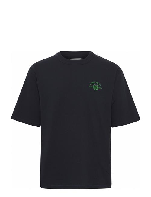 Cftue Tee With Chest Embroidery Casual Friday Navy