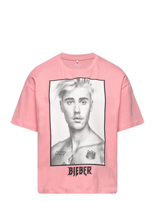 Nkfjabb Justinbieber Ss Boxy Top Box Unv Name It Pink