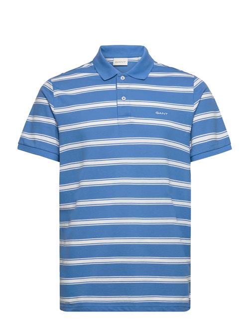 GANT Stripe Ss Polo GANT Blue