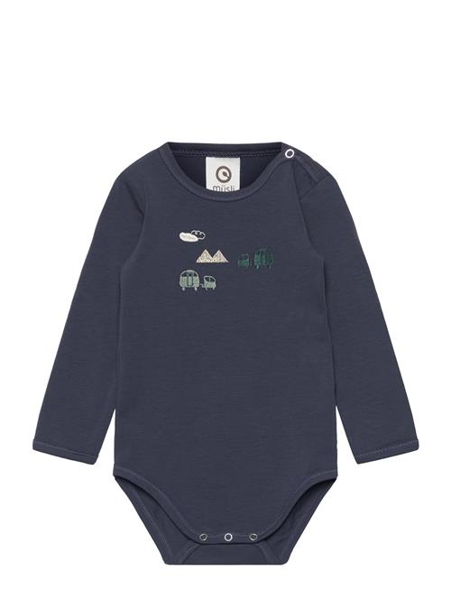 Müsli by Green Cotton Caravan Applique L/S Body Müsli By Green Cotton Navy