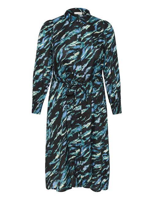 Kaffe Curve Kcnatalia Shirt Dress Kaffe Curve Navy