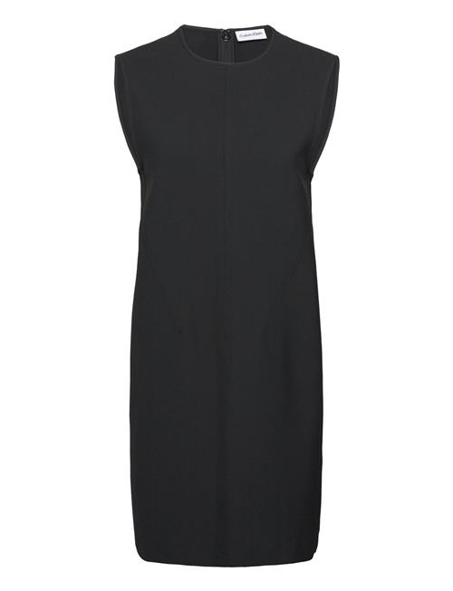 Heavy Viscose Ns Shift Dress Calvin Klein Black