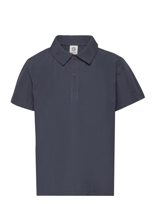 Se Müsli by Green Cotton Poplin S/S Shirt Müsli By Green Cotton Navy ved Booztlet