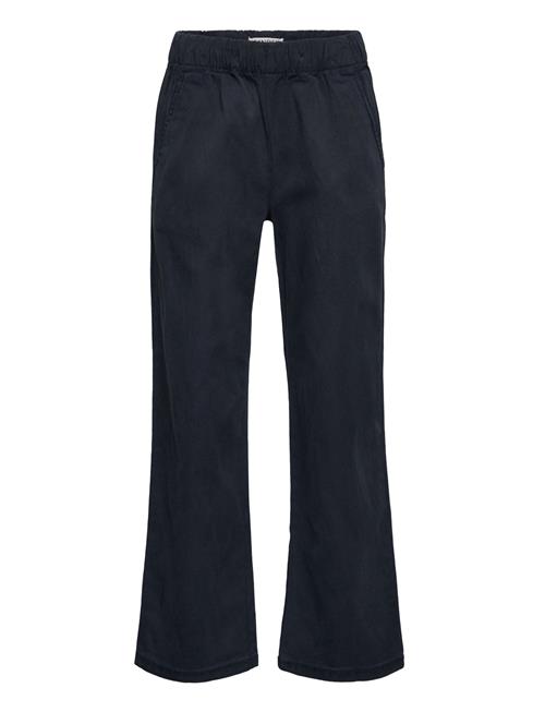 Lindex Trousers Wide Chinos Lindex Navy