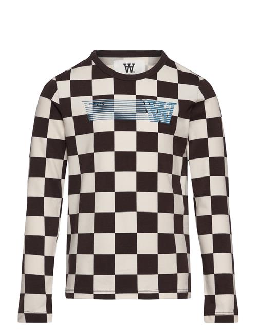 Se Wood Wood Kim Kids Checkered Longsleeve Wood Wood Patterned ved Booztlet