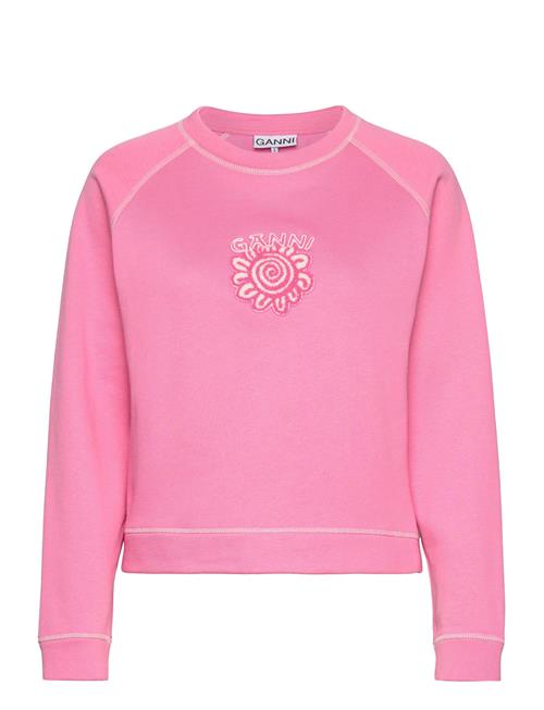 Ganni Isoli Raglan Solid Sweatshirt Ganni Pink