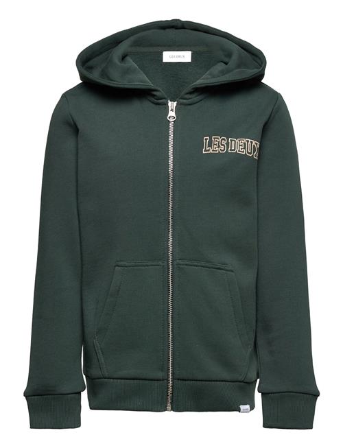 Les Deux Blake Zipper Hoodie Kids Les Deux Green