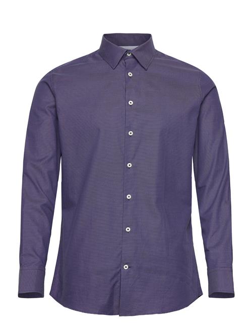 Slhslimdetail Shirt Ls Classic Noos Selected Navy