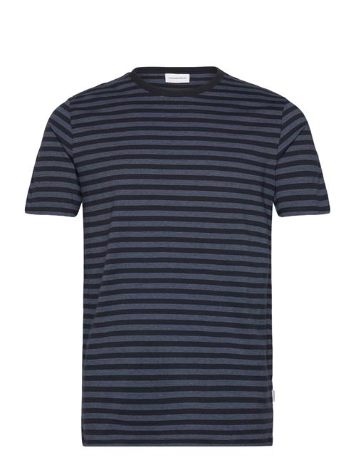 Lindbergh Striped Tee S/S Lindbergh Navy