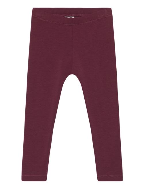 Se Müsli by Green Cotton Cozy Me Frill Pants Baby Müsli By Green Cotton Burgundy ved Booztlet