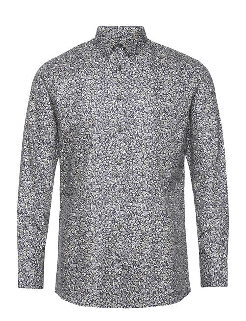 Slhslimsoho-Ethan Aop Shirt Ls Noos Selected Homme Navy