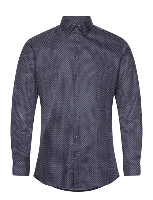 Slhslim-Ethan Shirt Ls Aop Noos Selected Navy