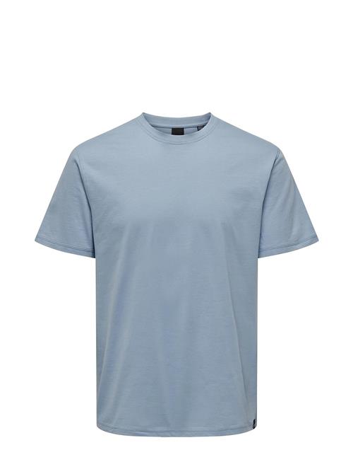 ONLY & SONS Onsmax Life Reg Ss Stitch Tee Noos ONLY & SONS Blue