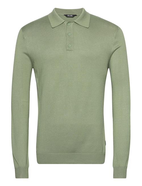 Se ONLY & SONS Onswyler Life Ls Polo Knit ONLY & SONS Green ved Booztlet