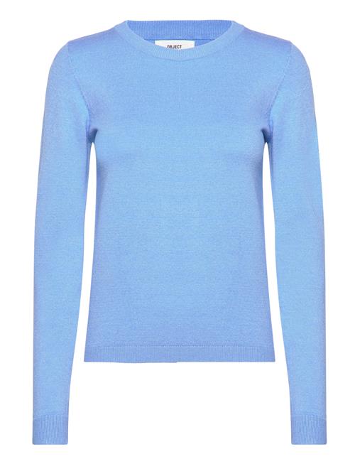 Objthess L/S O-Neck Knit Pullover Object Blue