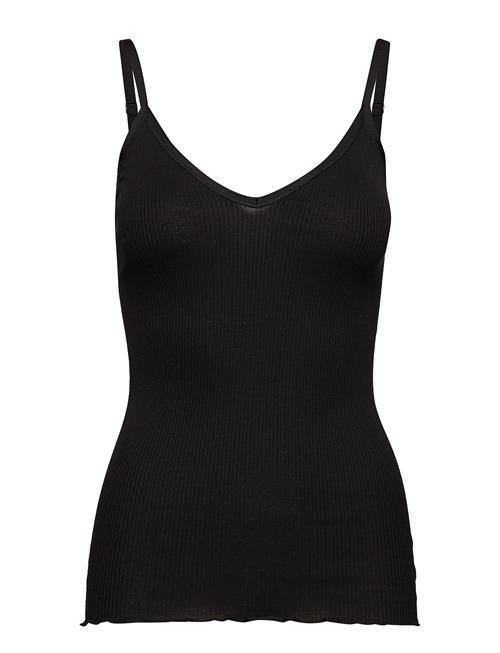 Silk Top W/ Elastic Band Rosemunde Black