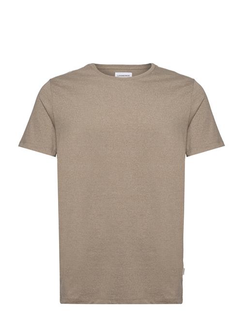 Se Lindbergh Mouliné O-Neck Tee S/S Lindbergh Brown ved Booztlet