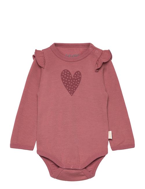 Se CeLaVi Body Ls, Solid W. Print CeLaVi Pink ved Booztlet