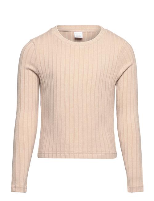 Lindex Top Rib Long Sleeve Lindex Beige