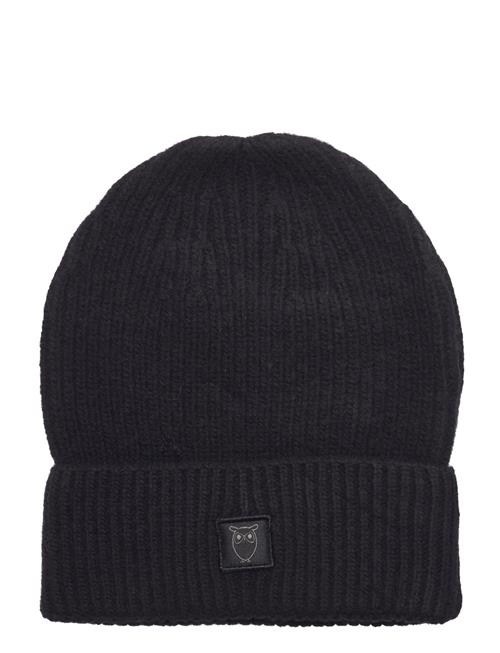 Knowledge Cotton Apparel High Wool Beanie - Rws Knowledge Cotton Apparel Black