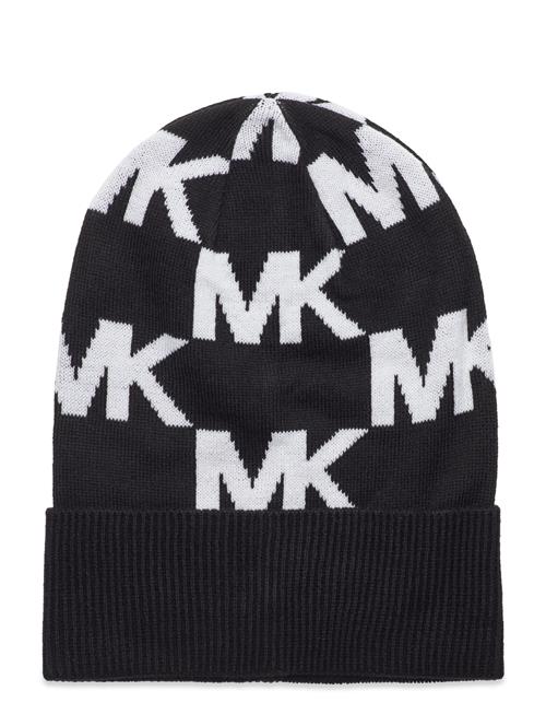 Michael Kors Accessories Over D Chess Mk Cuff Hat Michael Kors Accessories Black